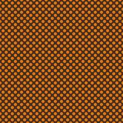 Printed Pattern Vinyl - Glossy - Brown and Orange Polka Dots 12" x 24" Sheet