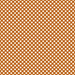 Printed Pattern Vinyl - Glossy - Burnt Orange and White Polka Dots 12" x 24" Sheet