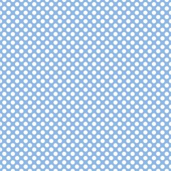 Printed Pattern Vinyl - Glossy - Light Blue and White Polka Dots 12" x 12" Sheet