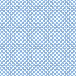Printed Pattern Vinyl - Glossy - Light Blue and White Polka Dots 12" x 12" Sheet