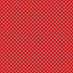 Printed Pattern Vinyl - Glossy - Red and Grey Polka Dots 12" x 12" Sheet