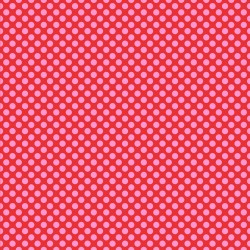 Printed Pattern Vinyl - Glossy - Red with Pink Polka Dots 12" x 12" Sheet