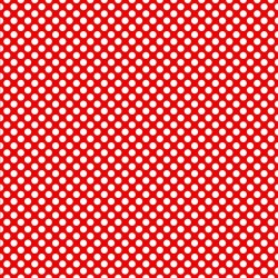 Printed Pattern Vinyl - Glossy - Red and White Polka Dots 12" x 12" Sheet