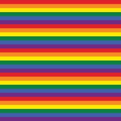 Printed HTV Rainbow / Gay Pride Stripe Print 12" x 15" Sheet