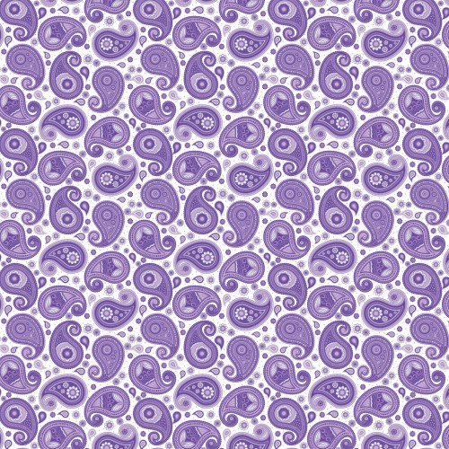 Printed Pattern Vinyl - Glossy - Purple Paisley 12" x 24" Sheet
