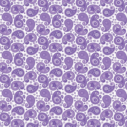 Printed Pattern Vinyl - Glossy - Purple Paisley 12" x 24" Sheet