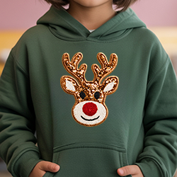 Press Ready Transfer - Sequin Reindeer - Youth