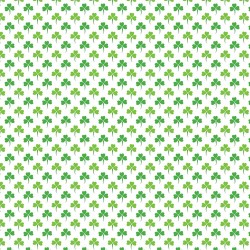 Printed HTV White with Green Shamrocks 12" x 15" Sheet