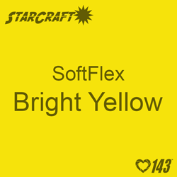 12" x 5 Foot Roll -StarCraft SoftFlex HTV - Bright Yellow