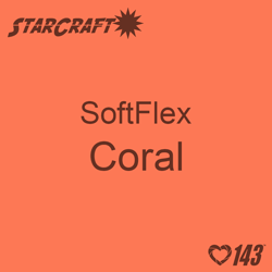 12" x 5 Foot Roll - StarCraft SoftFlex HTV - Coral