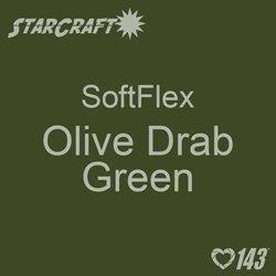 12" x 12" Sheet - StarCraft SoftFlex HTV - Olive Drab Green