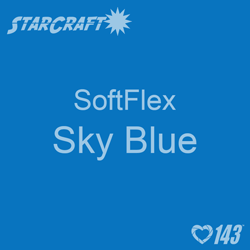 12" x 24" Sheet StarCraft SoftFlex HTV - Sky Blue 