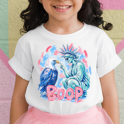 Press Ready Transfer - Statue of Liberty Boop - Youth