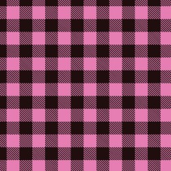 Printed Pattern Vinyl - Glossy - Pink Buffalo Plaid 12" x 24" Sheet