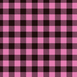 Printed Pattern Vinyl - Glossy - Pink Buffalo Plaid 12" x 24" Sheet