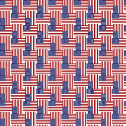 Printed HTV US Small Flag 12" x 15" Sheet