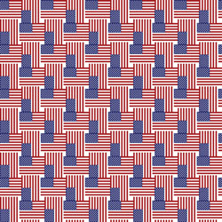 Printed Pattern Vinyl - Glossy - US Small Flag 12" x 12" Sheet