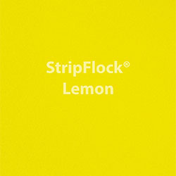 OUTLET- 12" x 15" Sheet Siser Stripflock HTV - Lemon