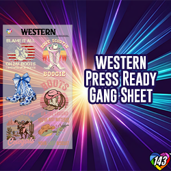 Pre-Made DTF Gang Sheet - Western