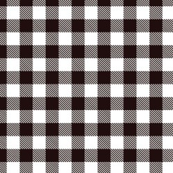 Printed pattern permanent vinyl White Buffalo Plaid Print 12 x 24 Sheet