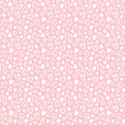 Printed Pattern Vinyl - All the Hearts - Light Pink - 12" x 24"