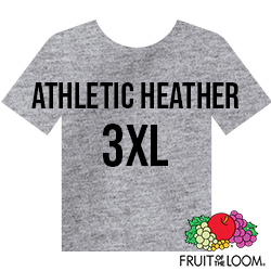 Fruit of the Loom Iconic™ T-shirt - Athletic Heather - 3XL