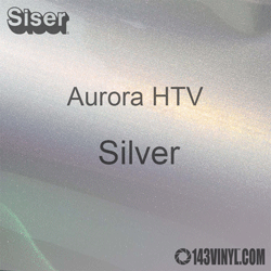 Siser Aurora HTV 12" x 12" Sheet - Silver