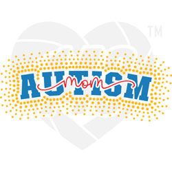 Faux Rhinestone - Autism Mom