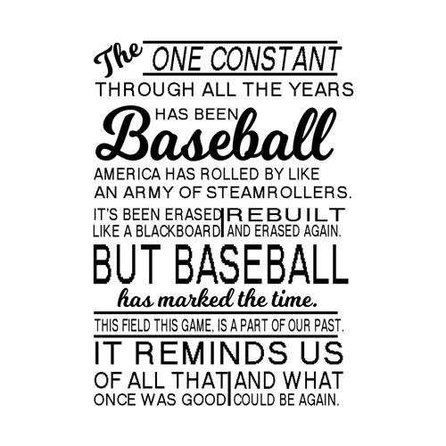 Free Download - Baseball - Field of Dreams Quote