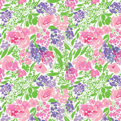 Printed HTV Lilly Roses and Berries Print 12" x 15" Sheet 