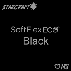 12" X 24" - StarCraft SoftFlex Eco HTV - Black 12" X 24" - StarCraft SoftFlex Eco HTV - Black