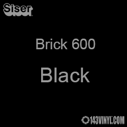 12" x 20" Sheet Siser Brick 600 HTV - Black 