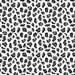 Printed HTV - Black and Grey Leopard  - 12" x 15"