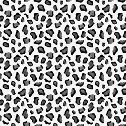 Printed HTV - Black and Grey Leopard  - 12" x 15"