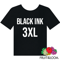 Fruit of the Loom Iconic™ T-shirt - Black Ink - 3XL