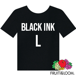 Fruit of the Loom Iconic™ T-shirt - Black Ink - Large