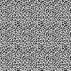 Printed Pattern Vinyl - Black and White Leopard  - 12" x 24"