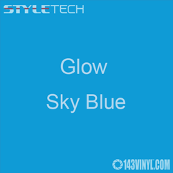 StyleTech Glow Blue Adhesive Vinyl 12" x 12" Sheet
