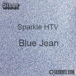 Siser Sparkle HTV: 12" x 12" sheet - Blue Jeans