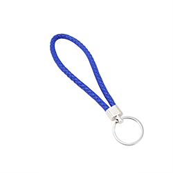 Braided Wristlet Keychain - Blue Braided Wristlet Keychain - Blue