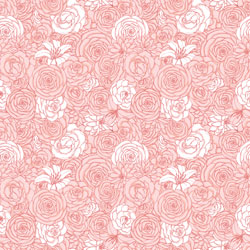 Printed Pattern Vinyl - Blushing Blooms - 12" x 12"