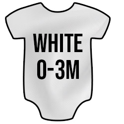 Hotteez Infant Bodysuit - White - 0-3 Month