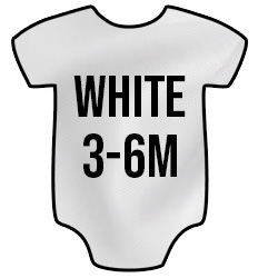 Hotteez Infant Bodysuit - White - 3-6 Month
