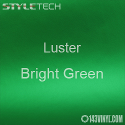 StyleTech Bright Green Luster Matte Metallic Adhesive Vinyl 12" x 24" Sheet