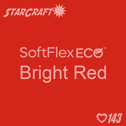 12" X 5 Foot Roll - StarCraft SoftFlex Eco HTV - Bright Red