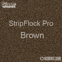 12" x 15" Sheet Siser Stripflock Pro HTV - Brown