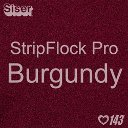 12" x 15" Sheet Siser Stripflock Pro HTV - Burgundy