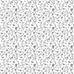 Printed Pattern Vinyl - Matte - Busy Bee 12" x 12" Sheet