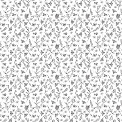 Printed Pattern Vinyl - Matte - Busy Bee 12" x 24" Sheet