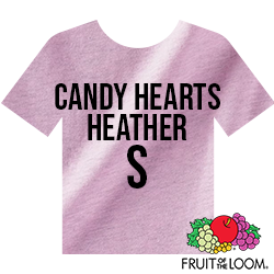 Fruit of the Loom Iconic™ T-shirt - Candy Hearts Heather - Small